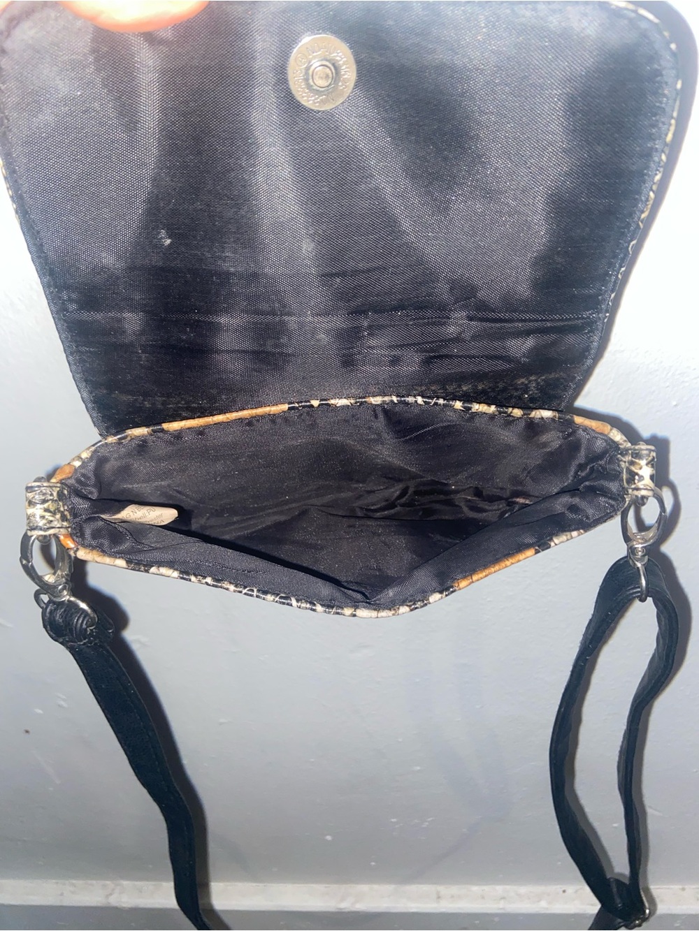 Western Mob Luxe Y2K Cowgirl Snake-Print Crossbody Bag in Brown & Black - Picture 3 of 3